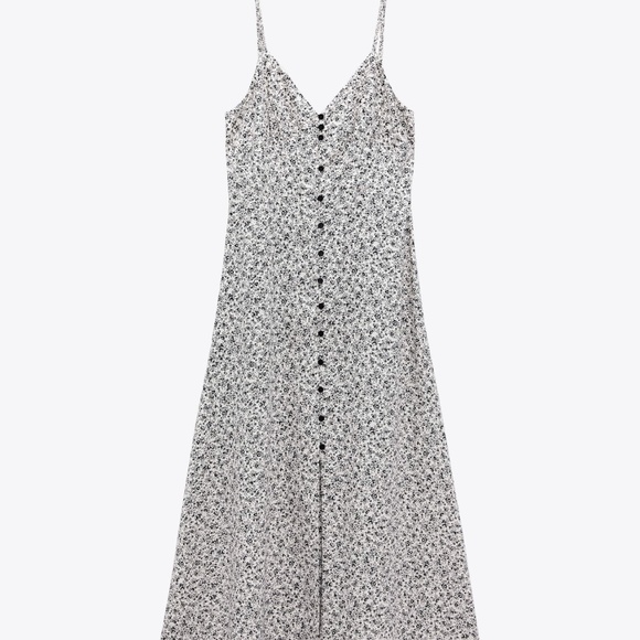 Zara floral print slip dress for summer - Picture 6 of 7